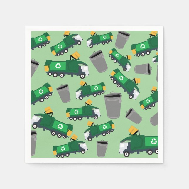 Recycelnd LKW-Muster Serviette (Vorderseite)