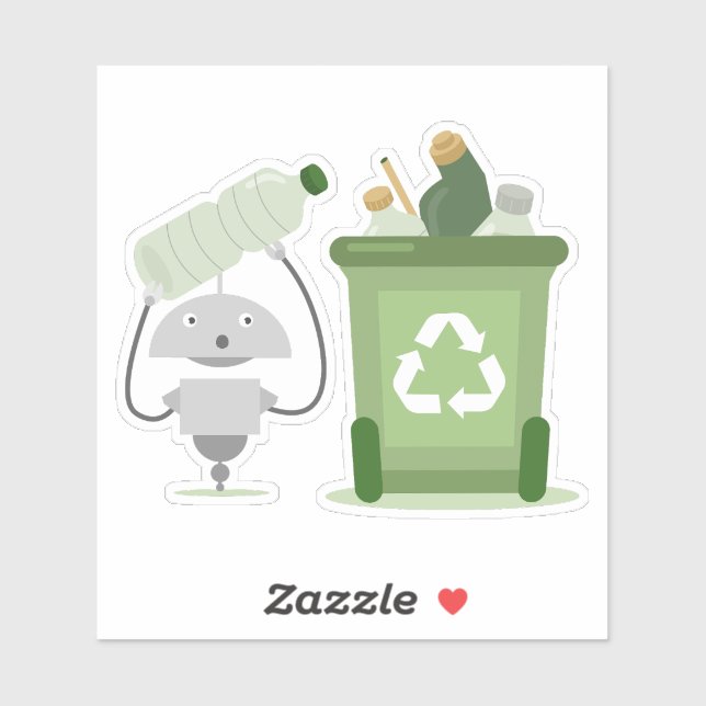 Recycelnd Mia Aufkleber (Blatt)