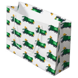 Recycelnd Müllwagen Große Geschenktüte