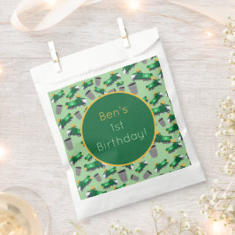 Recycelnd Müllwagen Muster Geschenktütchen