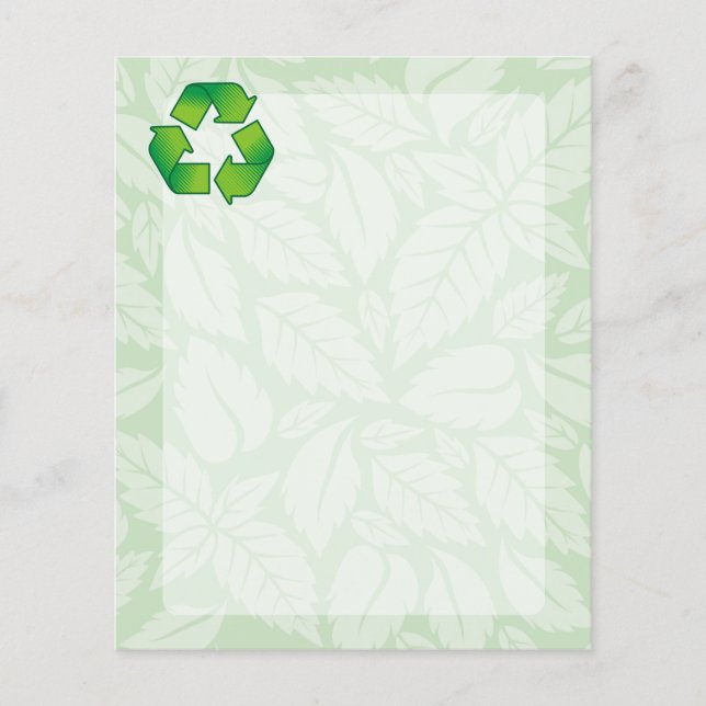 Recycelnd Symbol Flyer (Vorne)