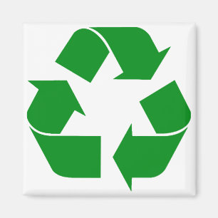 Recycelnd Symbol - grün Magnet