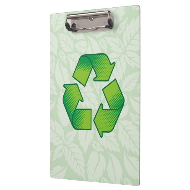 Recycelnd Symbol Klemmbrett (Links)