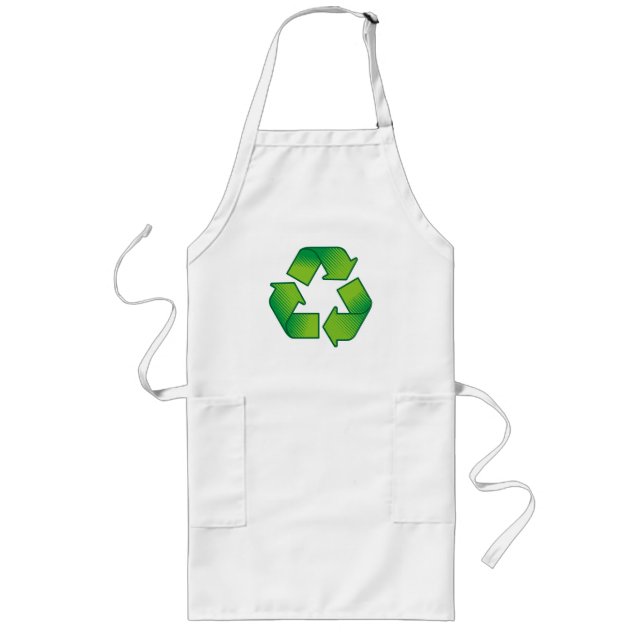 Recycelnd Symbol Lange Schürze (Vorne)