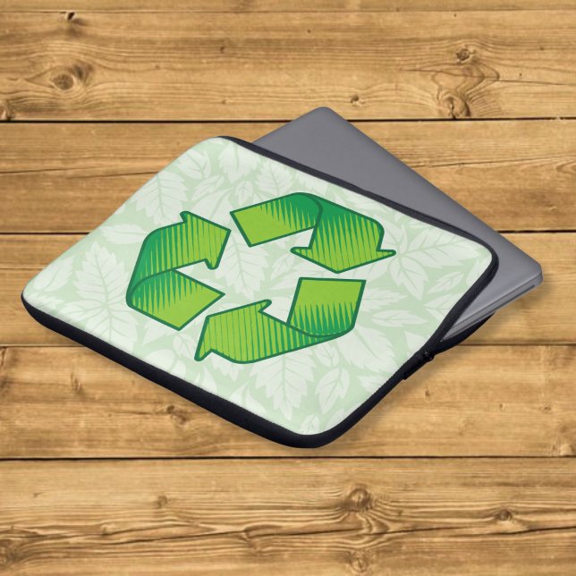 Recycelnd Symbol Laptopschutzhülle (Von Creator hochgeladen)