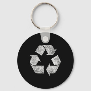 Recycelnd Symbol-Logo "Earth Day Green Deal Climat Schlüsselanhänger