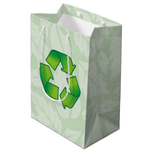 Recycelnd Symbol Mittlere Geschenktüte