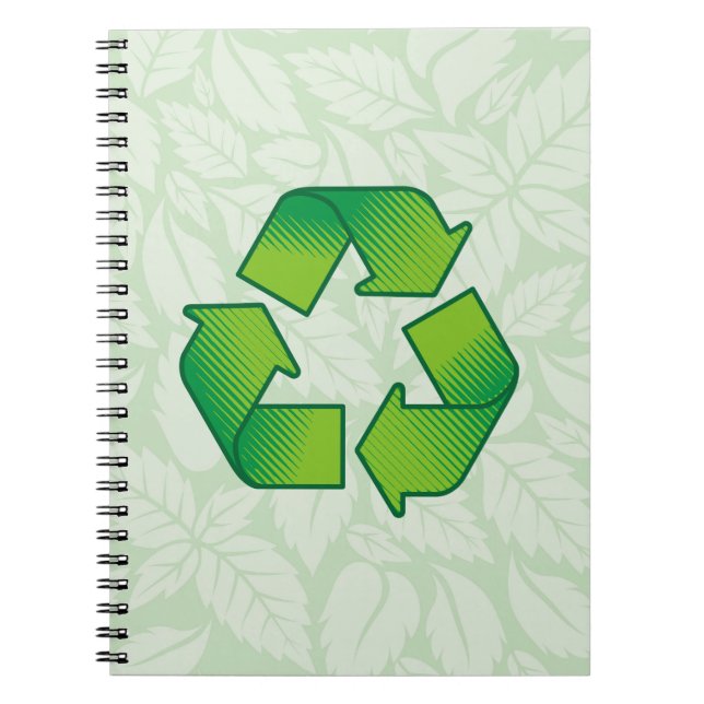Recycelnd Symbol Notizblock (Vorderseite)