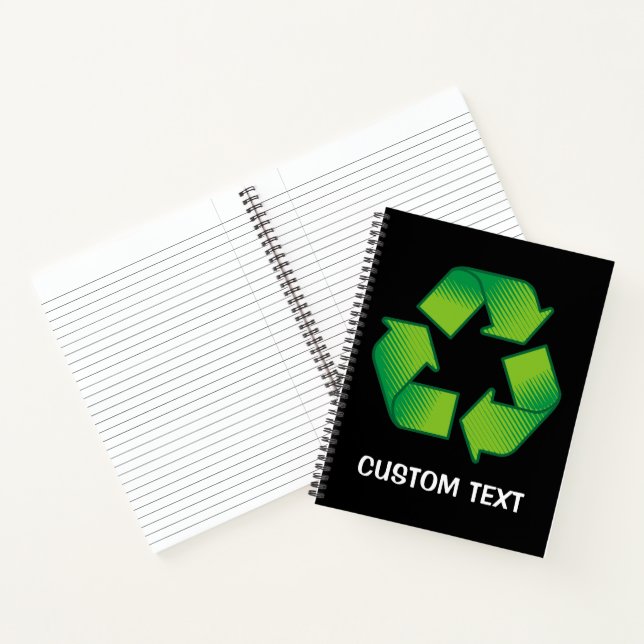 Recycelnd Symbol Notizbuch (Innenseite)