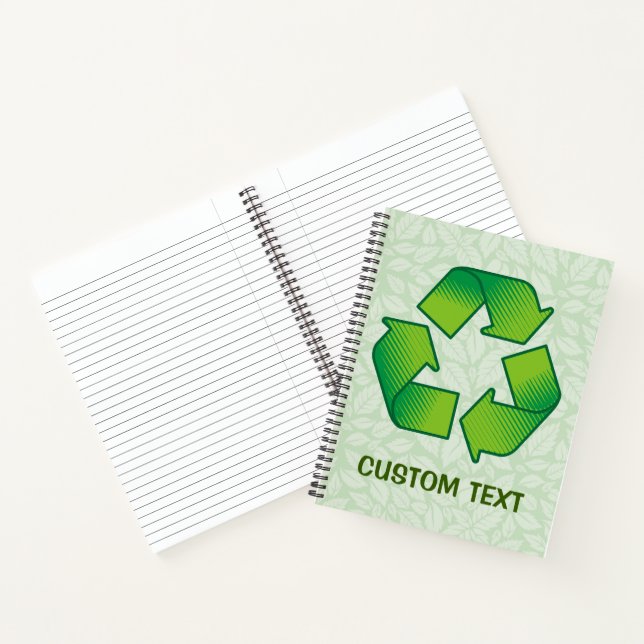 Recycelnd Symbol Notizbuch (Innenseite)