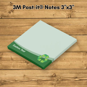 Recycelnd Symbol Post-it Klebezettel