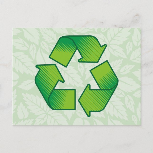 Recycelnd Symbol Postkarte (Vorderseite)