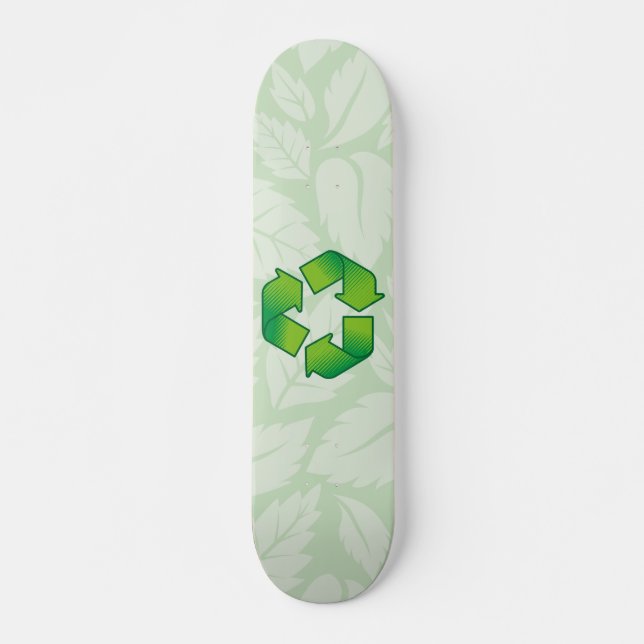 Recycelnd Symbol Skateboard (Vorne)