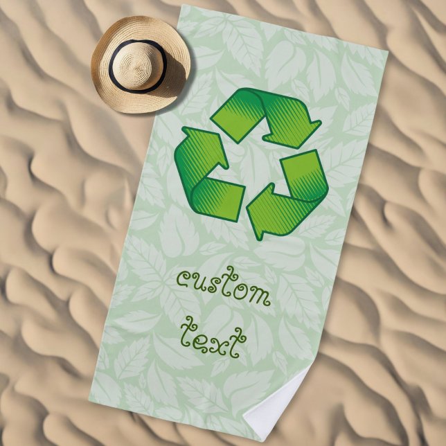Recycelnd Symbol Strandtuch (Von Creator hochgeladen)