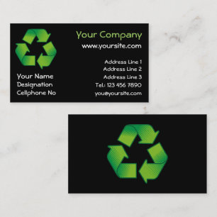 Recycelnd Symbol Visitenkarte