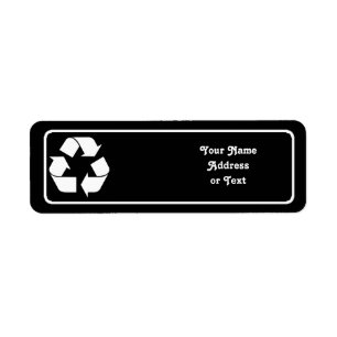 Recycelnd Symbol - Weiß (für schwarze Hintergrü