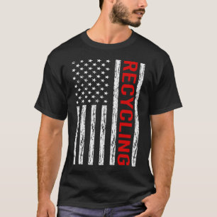 RECYCELND US-Flagge T-Shirt