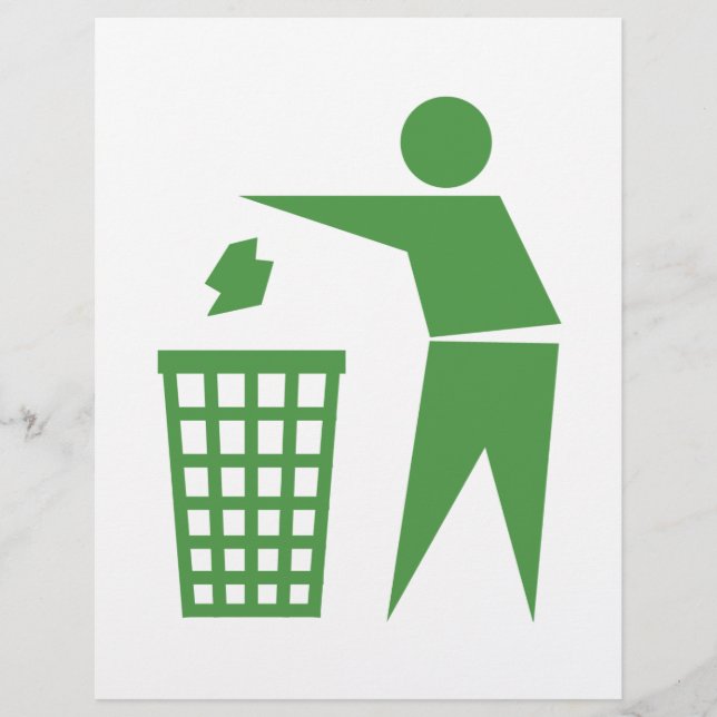 Recycelnd Zeichen Flyer (Vorne)