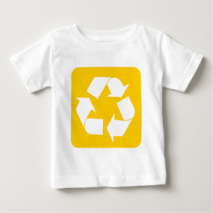 Recycelnd Zeichen - gelb Baby T-shirt