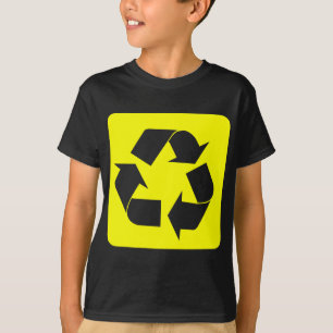 Recycelnd Zeichen - Gelb T-Shirt