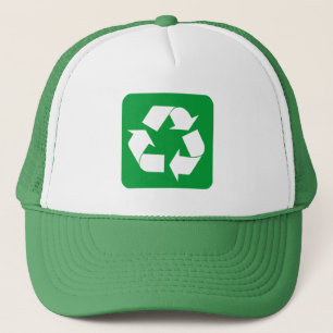 Recycelnd Zeichen - Gras Grün Truckerkappe
