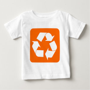 Recycelnd Zeichen - Orange Baby T-shirt