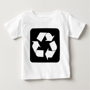 Recycelnd Zeichen - Schwarz Baby T-shirt
