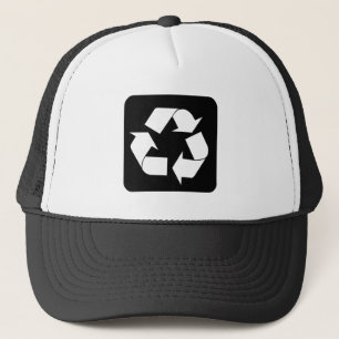 Recycelnd Zeichen - Schwarz Truckerkappe