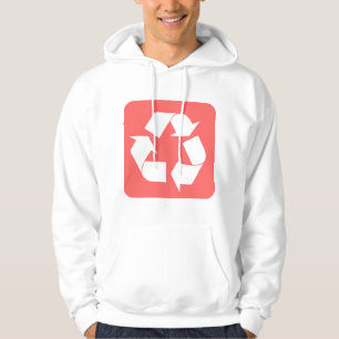 Recycelnd Zeichen - Tropenrosa Hoodie