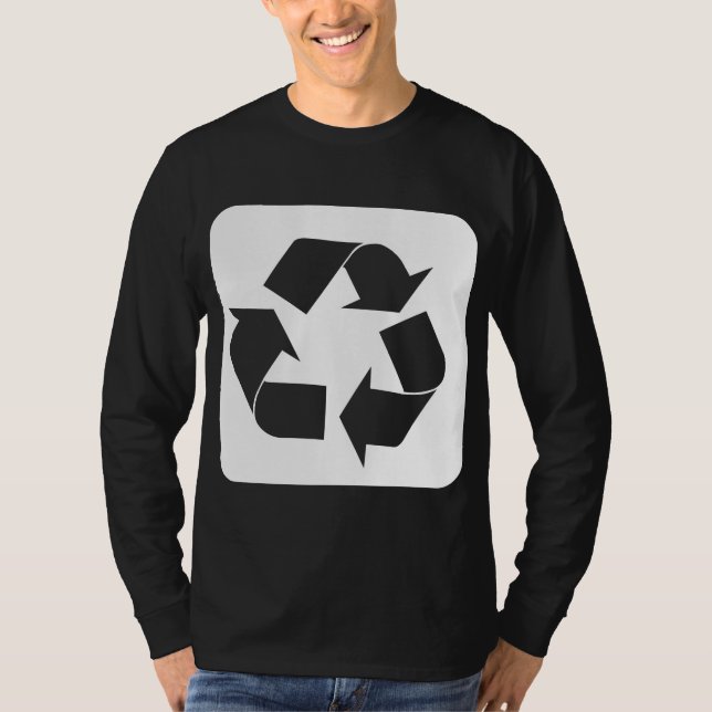 Recycelnd Zeichen - Weiß T-Shirt (Vorderseite)