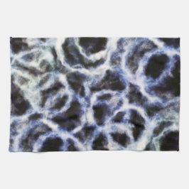 recyceltes Indigo Shibori : Geschirrtuch