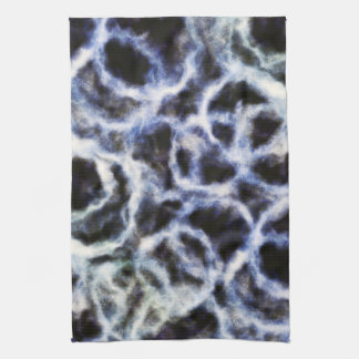 recyceltes Indigo Shibori : Geschirrtuch