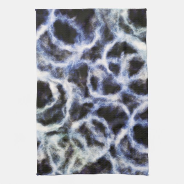 recyceltes Indigo Shibori : Geschirrtuch (Vertikal)