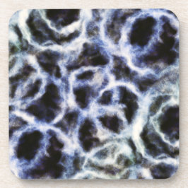 recyceltes Indigo Shibori : Getränkeuntersetzer