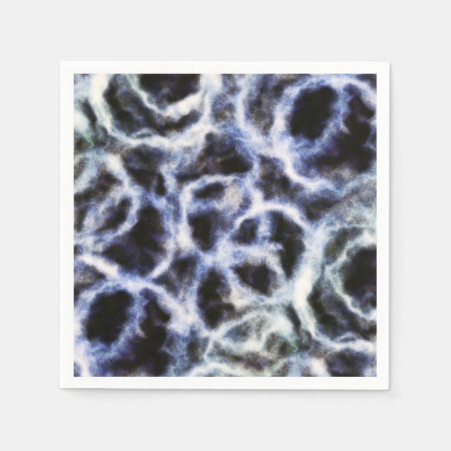 recyceltes Indigo Shibori : Serviette (Vorderseite)
