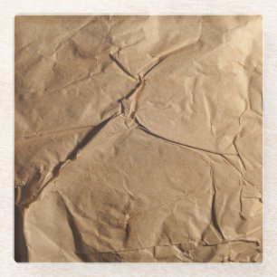 Recyceltes Papier: Umweltfreundliche Textur. Glasuntersetzer