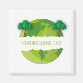 Recyceltest der Wiederverwendung reduzieren Magnet