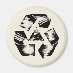 Recycle Auge Magnet
