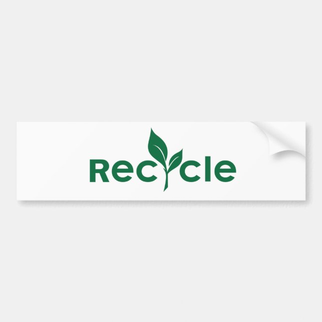 Recycle Autoaufkleber (Vorne)
