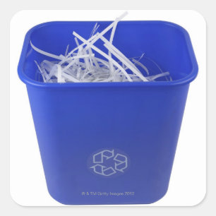 Recycle Bin Quadratischer Aufkleber