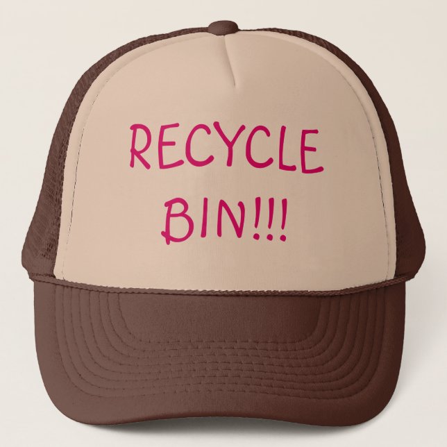 Recycle Bin Trucker Hat Truckerkappe (Vorderseite)