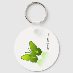 Recycle das Leben! Schlüsselanhänger