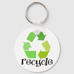 Recycle das Symbol! Schlüsselanhänger
