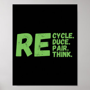 Recycle der Reparatur, um den Aktivismus des Earth Poster