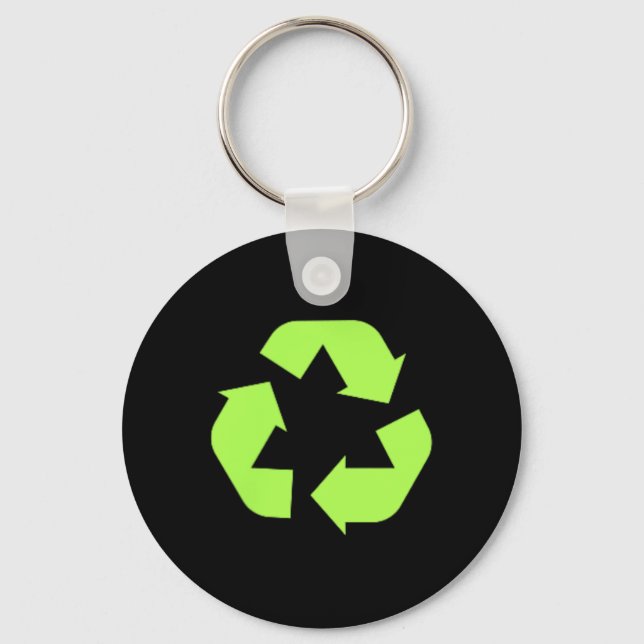 Recycle der Umweltverträglichkeit Schlüsselanhänger (Vorderseite)