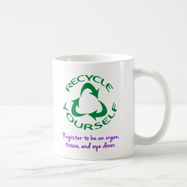 Recycle dich selbst kaffeetasse (Rechts)