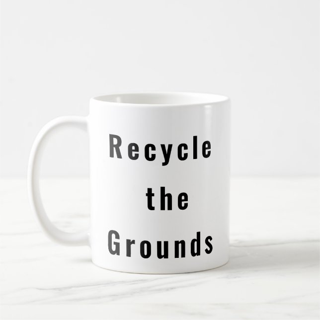 Recycle die Grounds-Tasse Kaffeetasse (Links)