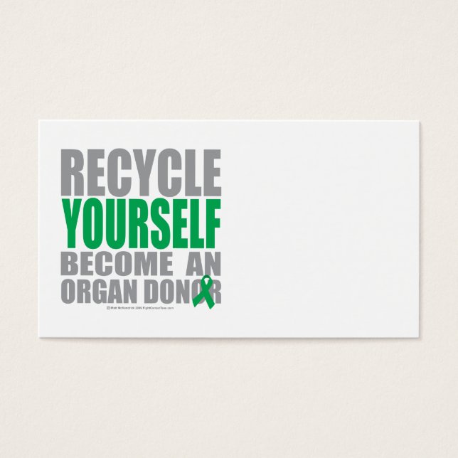 Recycle dir selbst Organspender (Vorderseite)
