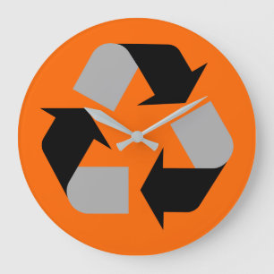 Recycle Große Wanduhr