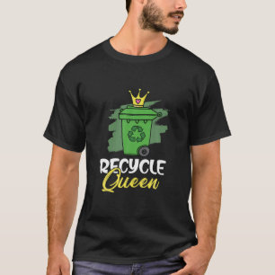 Recycle Königin Rettete Umgebung zurück zu Schulmä T-Shirt